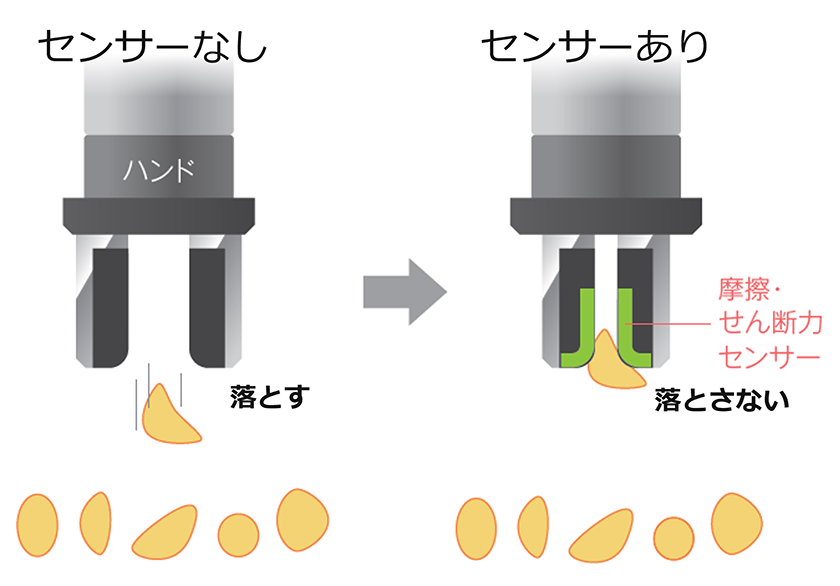 不定形物の把持成功率アップ